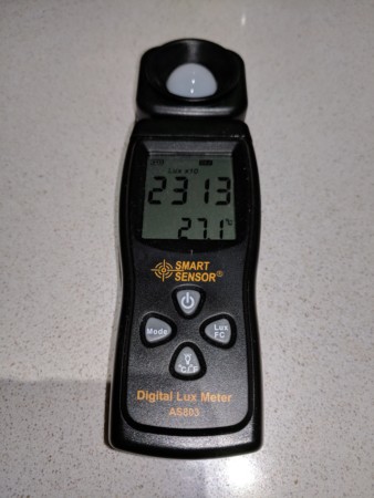 Cheap light meter from Amazon